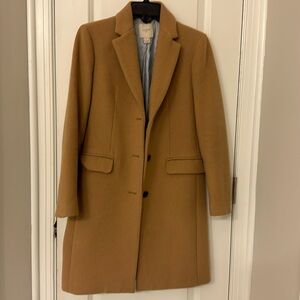 J Crew wool coat in camel color size 00
